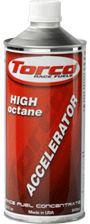 Bottle of torco accelerator